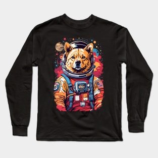 Astro Dog On a Mission to the Stars Long Sleeve T-Shirt